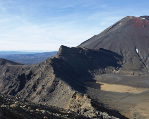 Mount Ngauruhoe (mount Doom from Lord of the Rings and Hobbit) view from Tongariro alpine crossing