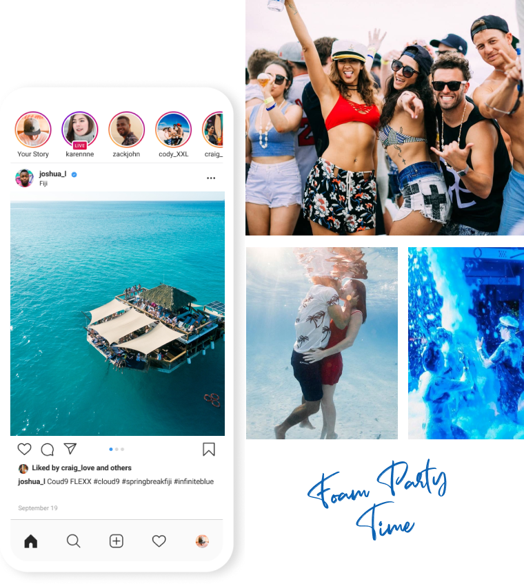 Spring Break Fiji Foam Party